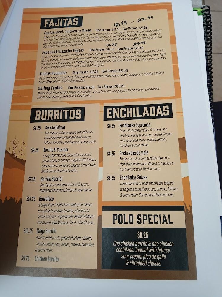 Los Cazadores Menu image 1